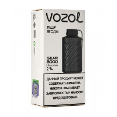 Электронная сигарета Vozol Gear 8000 Кедр Ягоды (Возол Гир 8000)